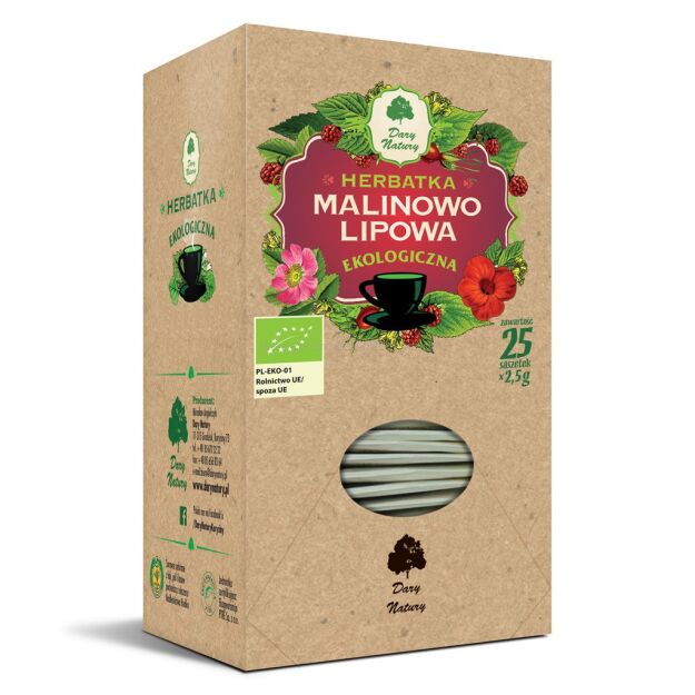 Herbatka malinowo - lipowa Eko 62,5 g